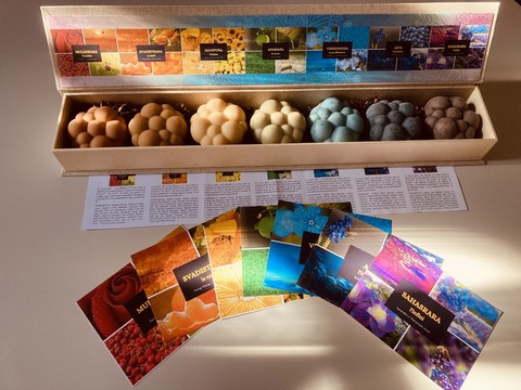 cartonnage (boîte présentation 7 savons)