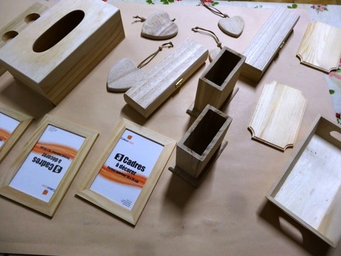 décoration sur objets bois