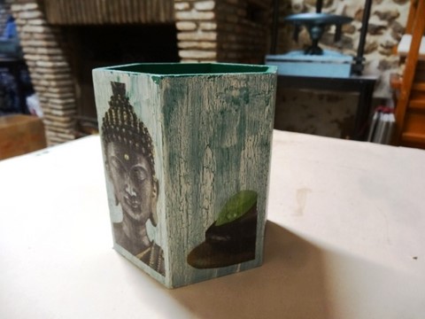 vernis craquelé et serviettage